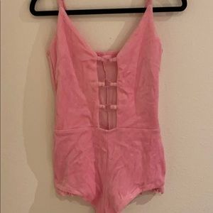Light pink cheeky romper